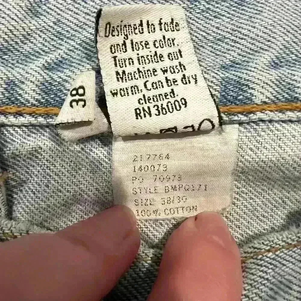 Vintage 90s Calvin Klein Easy Fit High Waisted Jeans - Picture 8 of 8